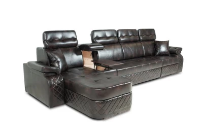 Угловой диван «Пуше» ММ-024-04 коричневый
